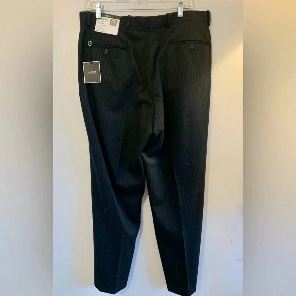 NWT Alfani Suit Separates Mens Pinstripe Pants Size 34 x 30